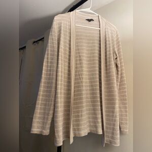 Cardigan Striped White & Cream